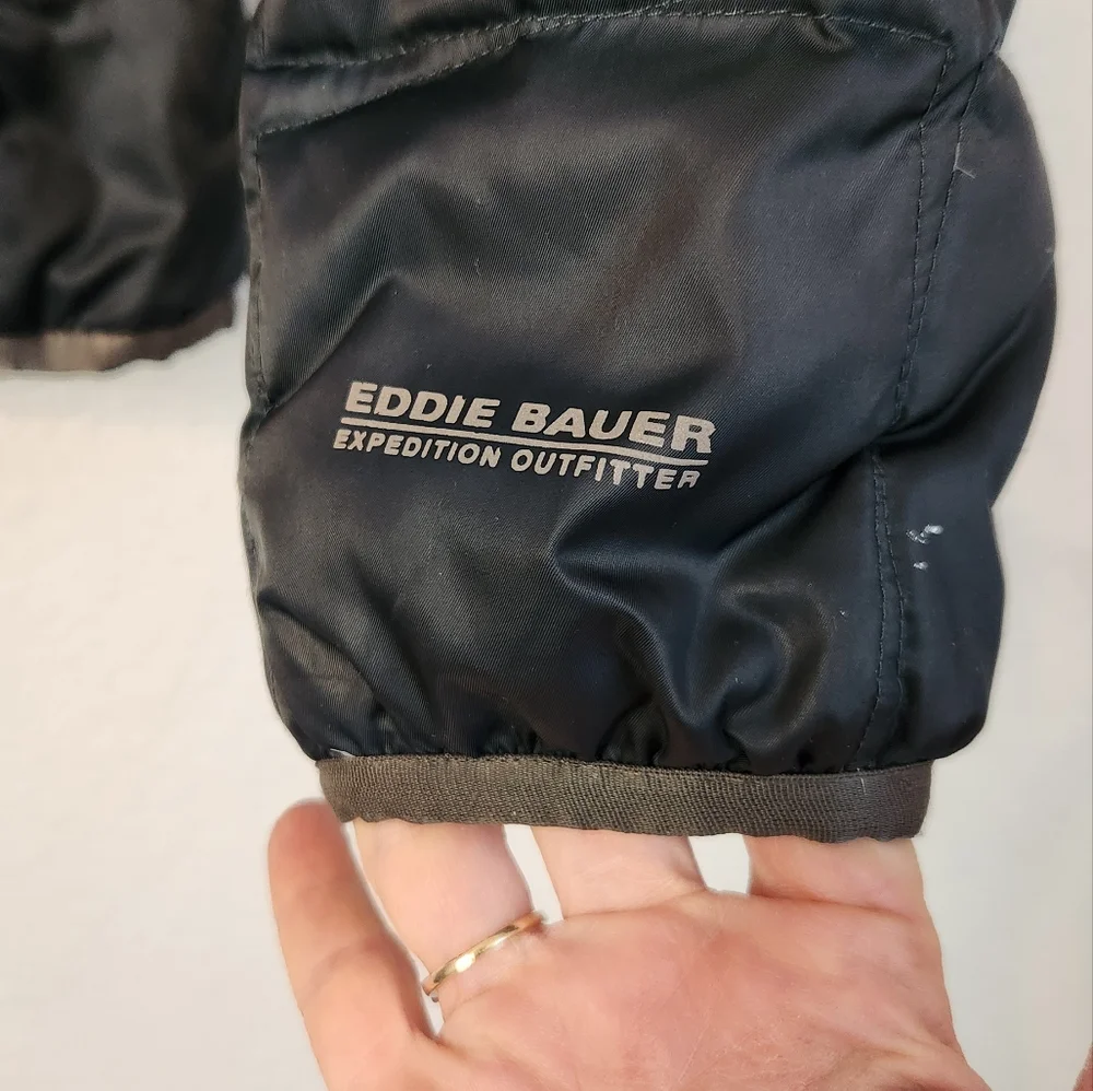 Eddie Bauer First Ascent Puffer Jacket‎ 600 Goose Down Dark Green, Size Y L (12)